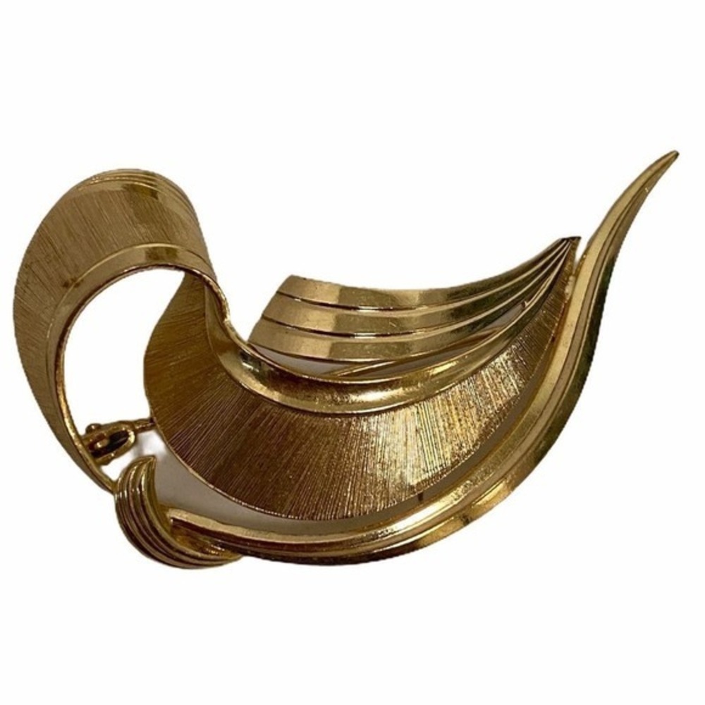 Vintage 18KT Gold Fillled‎ Tone Plated Signed Germany Pin Brooch